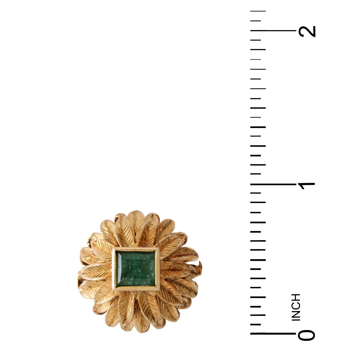 Emerald and 18K Pendant
