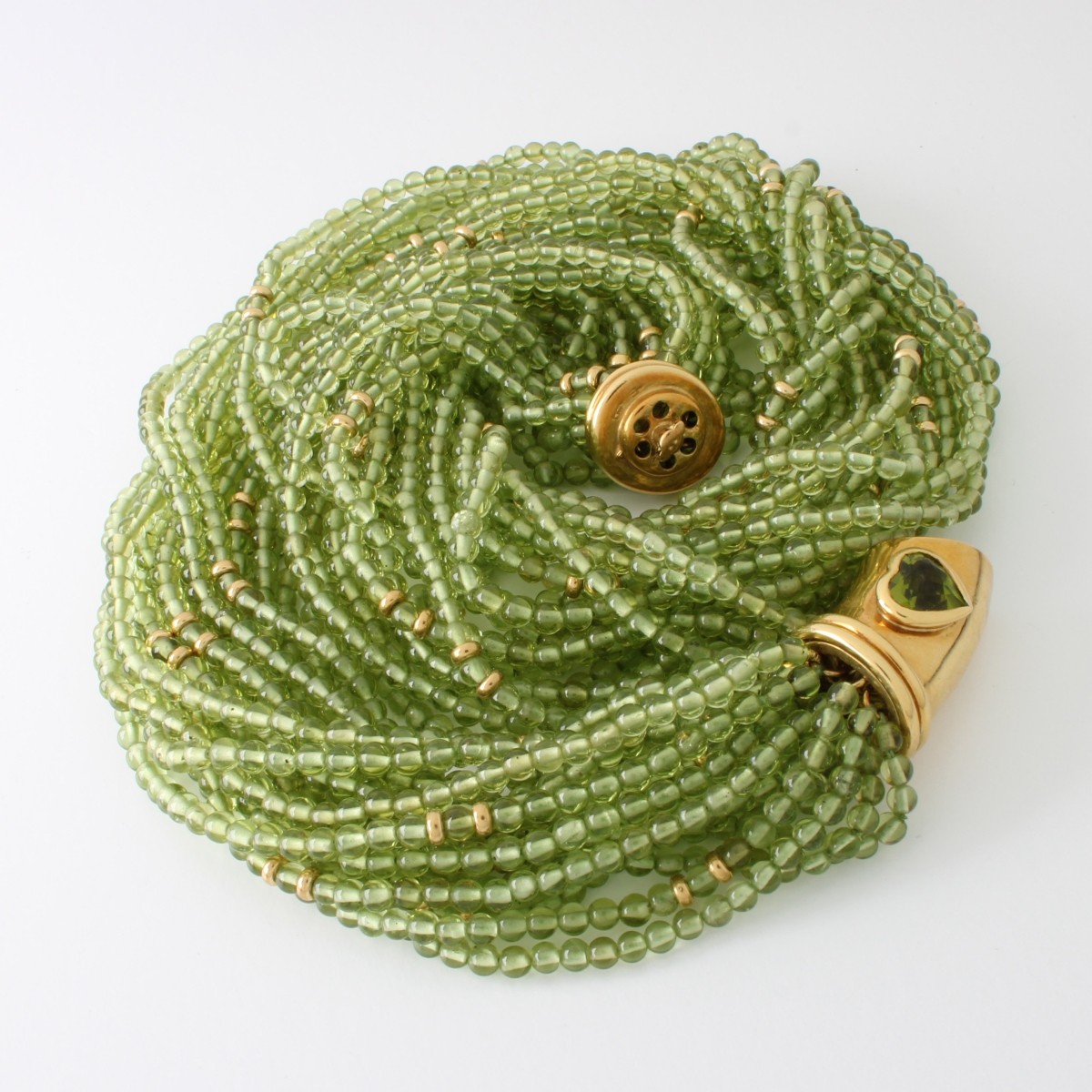 Peridot and 18K Necklace