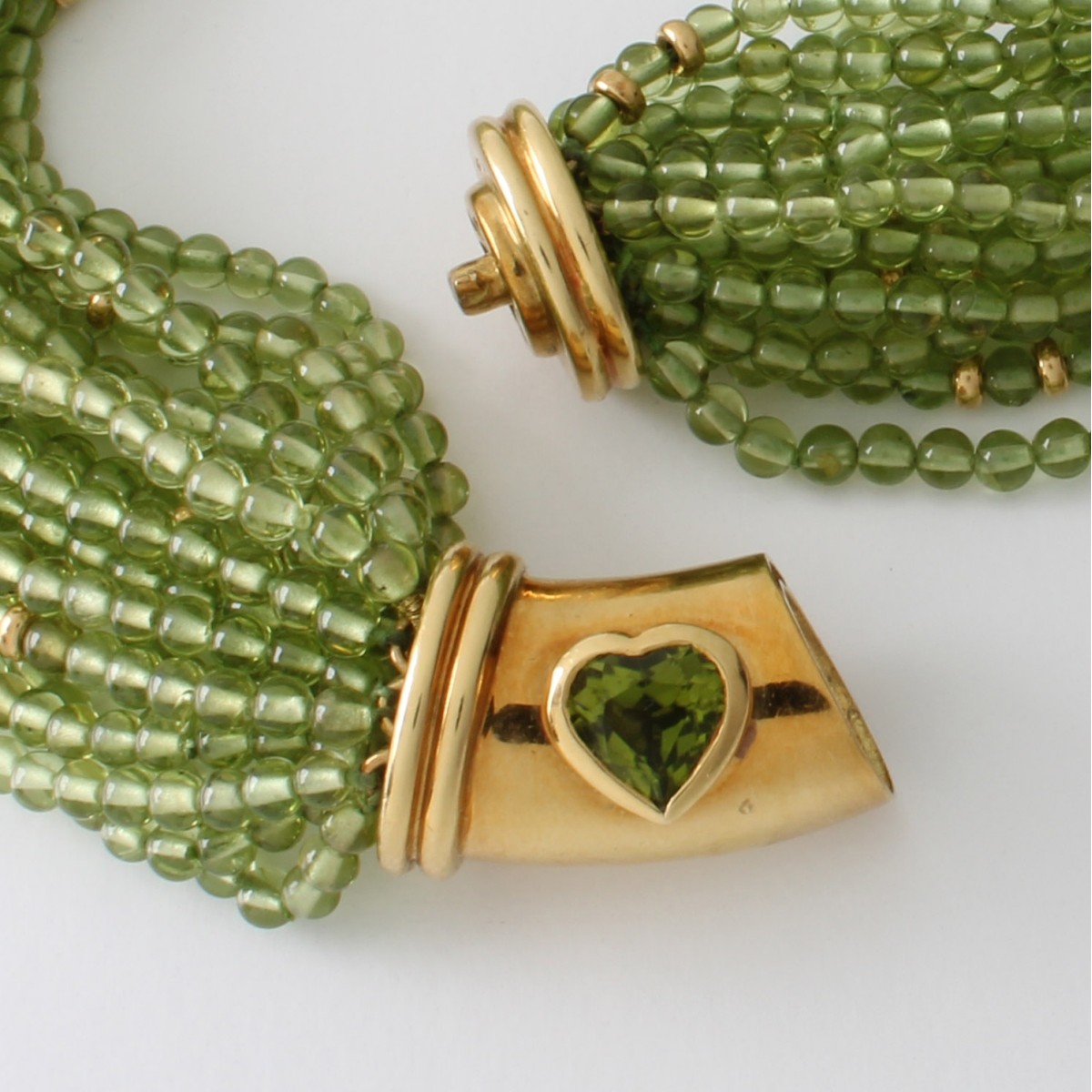 Peridot and 18K Necklace