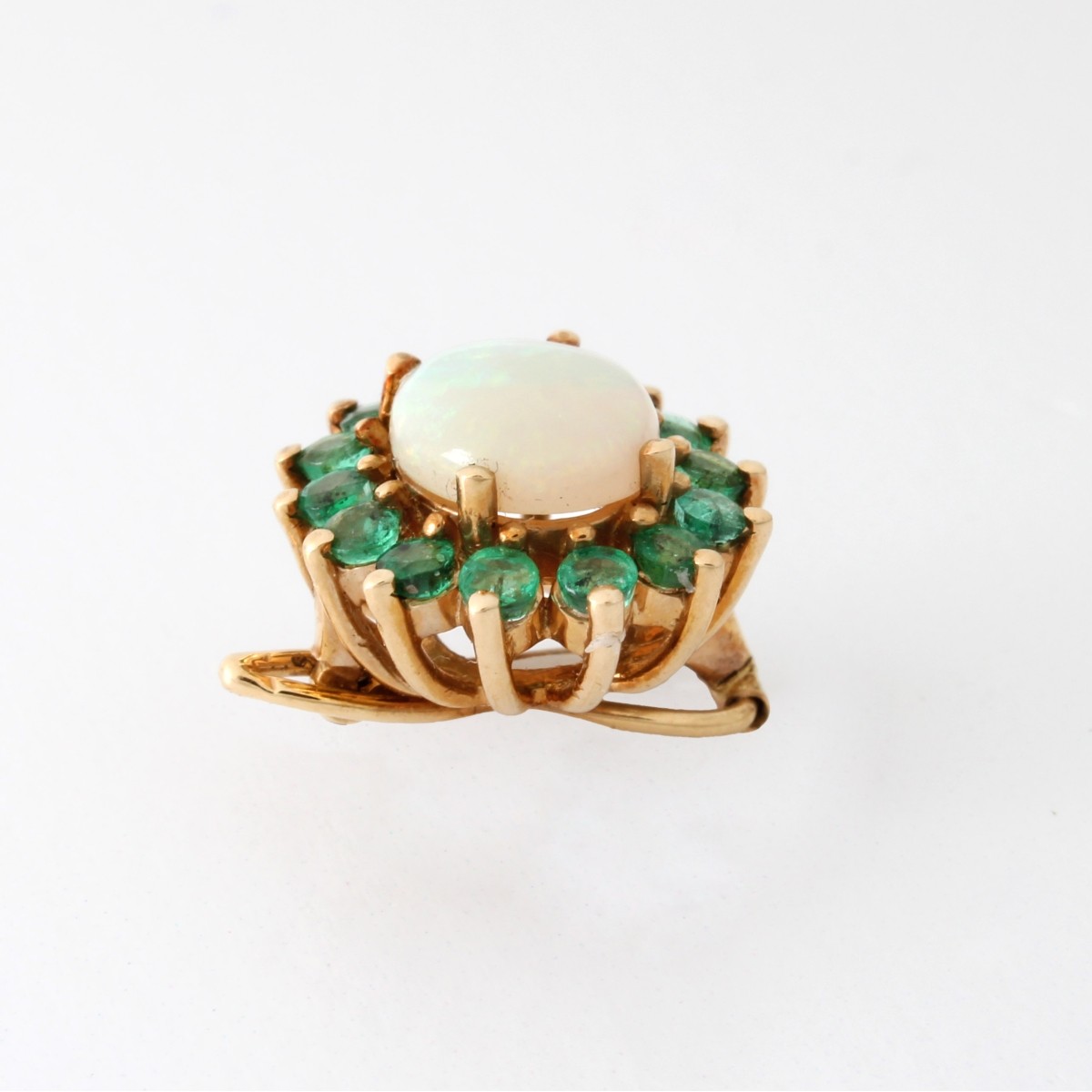 Opal Emerald and 14K Pendant