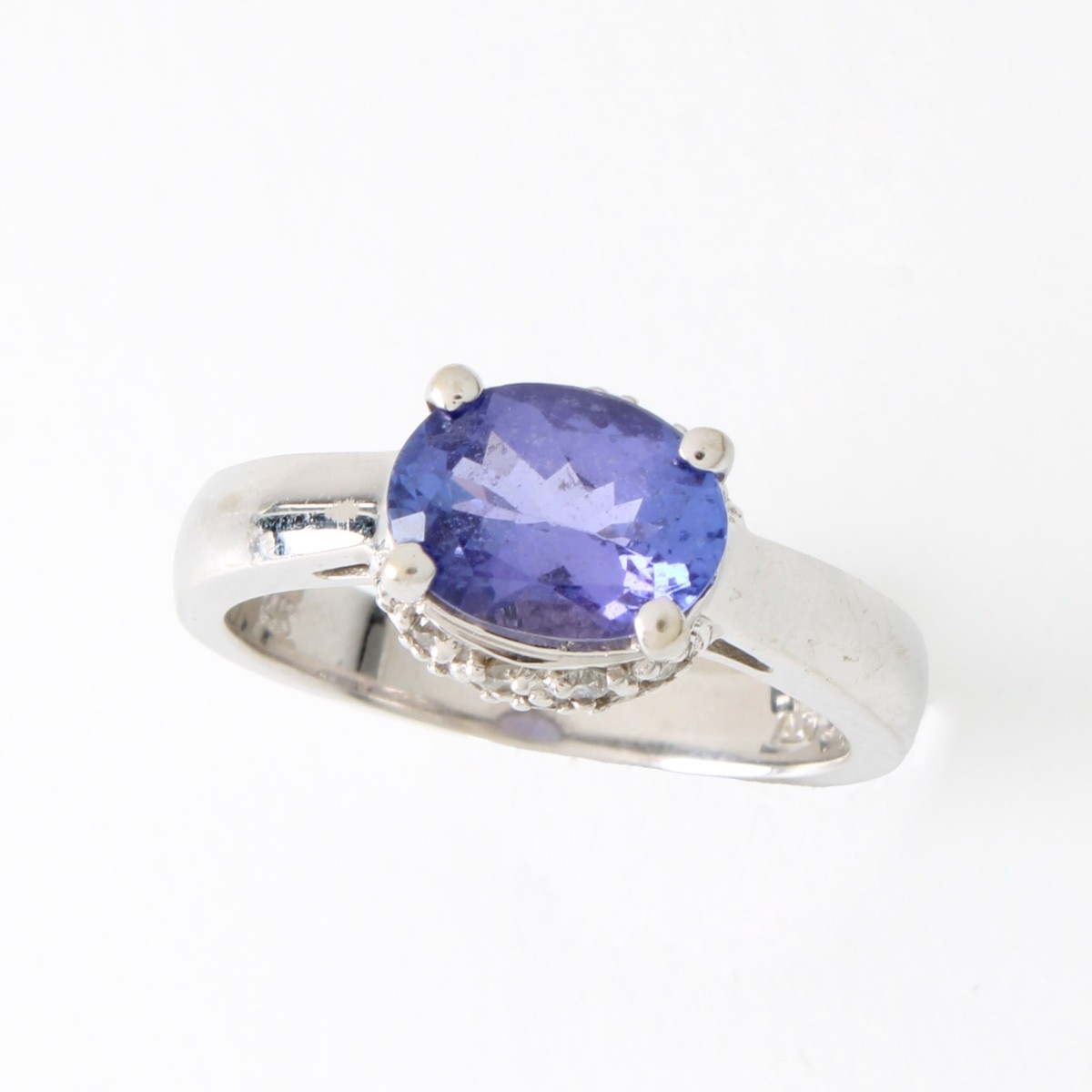 Tanzanite, Diamond and 14K Ring