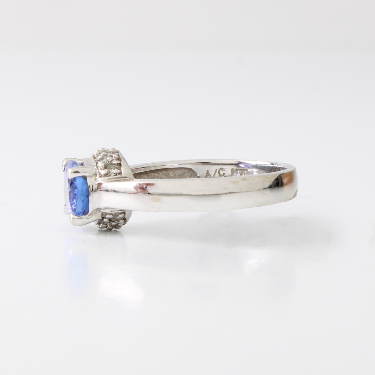 Tanzanite, Diamond and 14K Ring