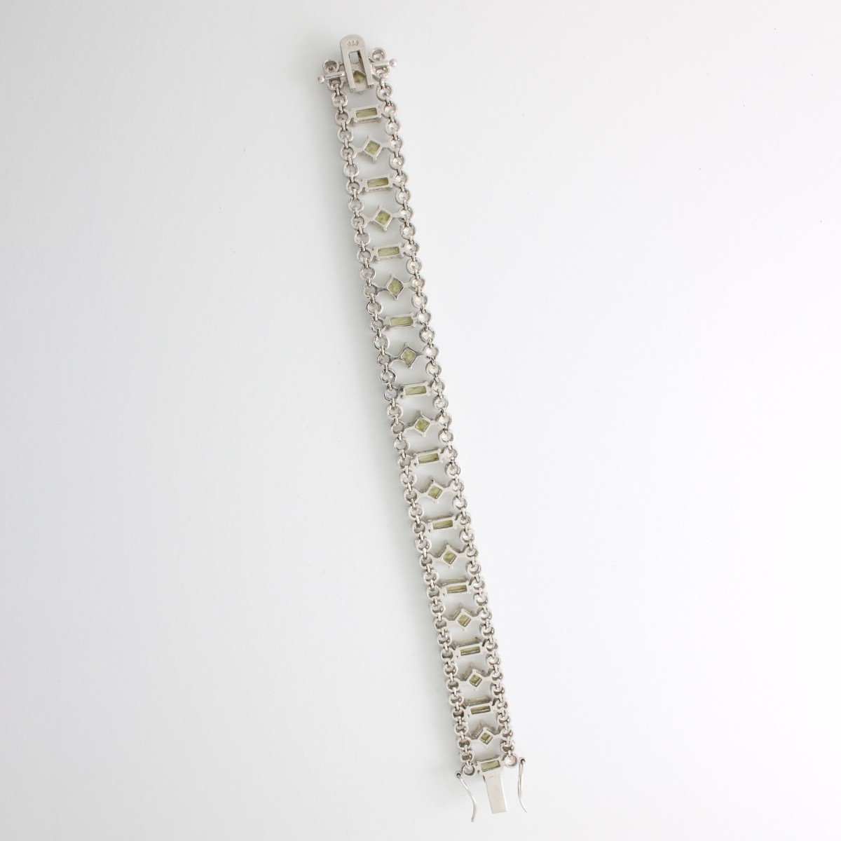 CZ and Sterling Bracelet