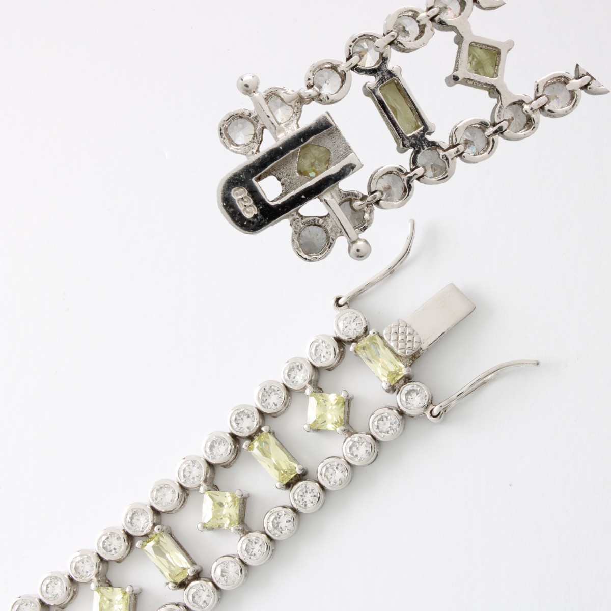 CZ and Sterling Bracelet