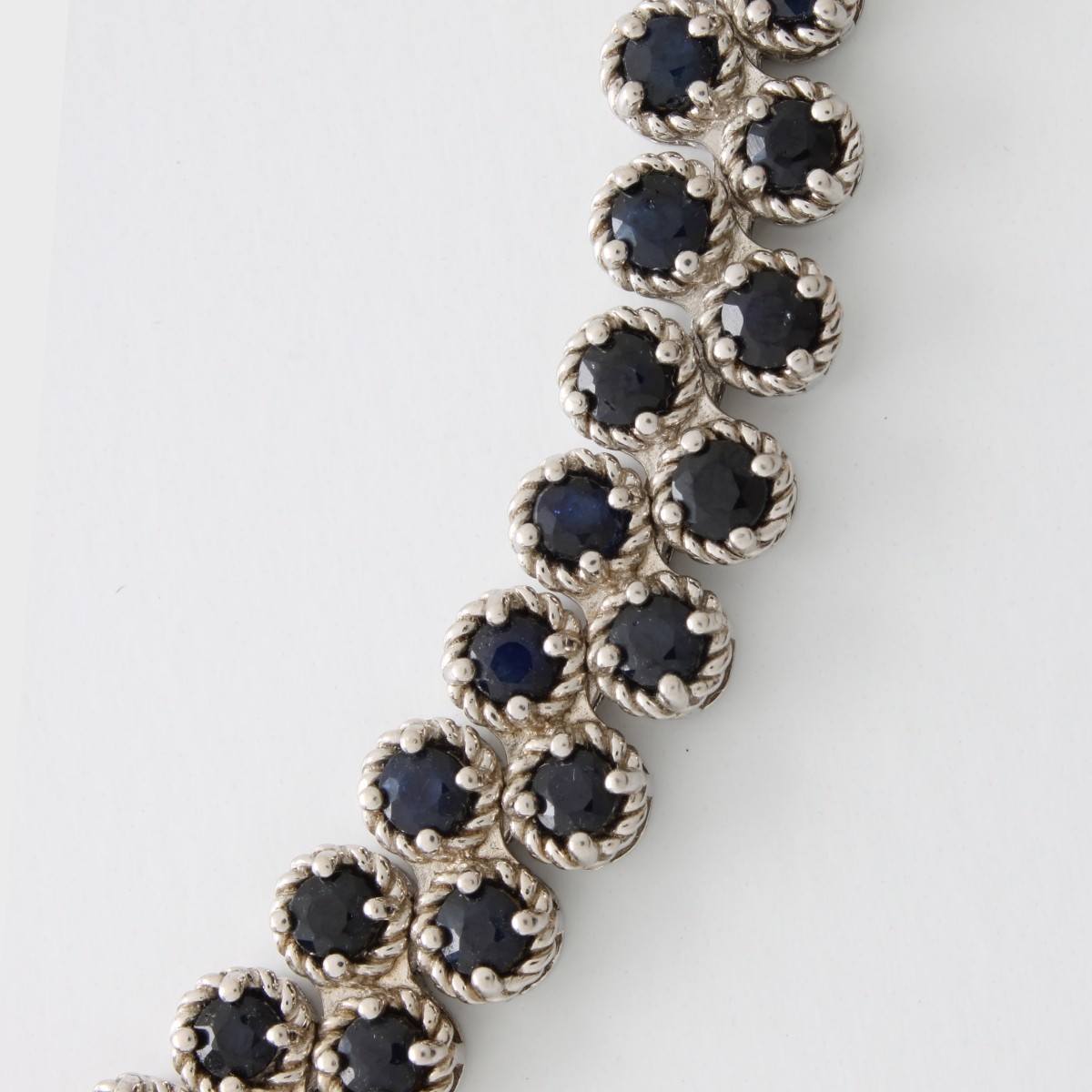 Sapphire and Sterling Bracelet