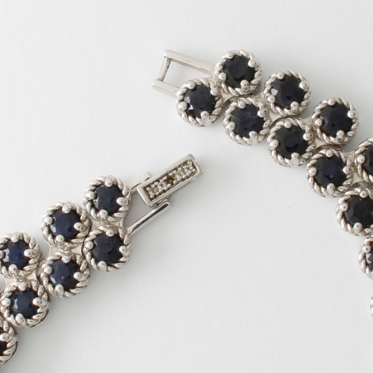 Sapphire and Sterling Bracelet