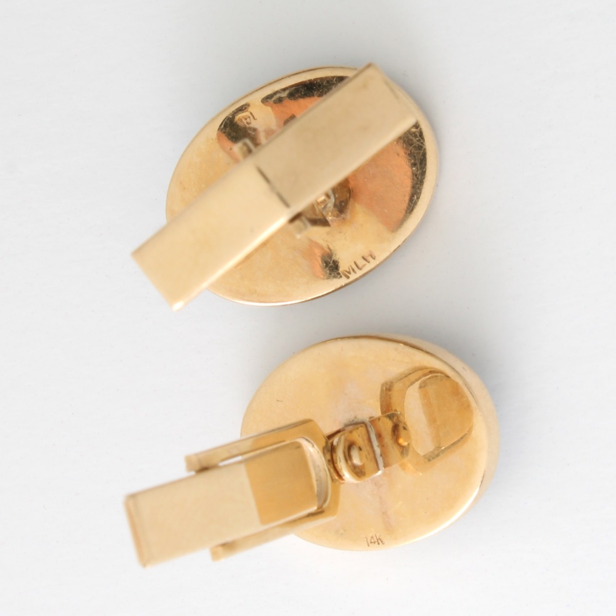 Diamond, Onyx and 14K Cufflinks