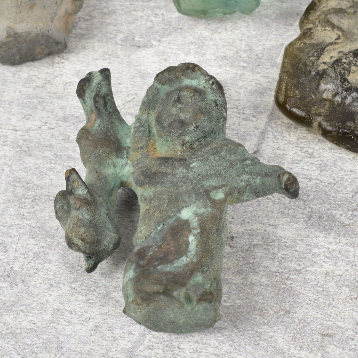 Antique Bronze/Stone/Glass Articles