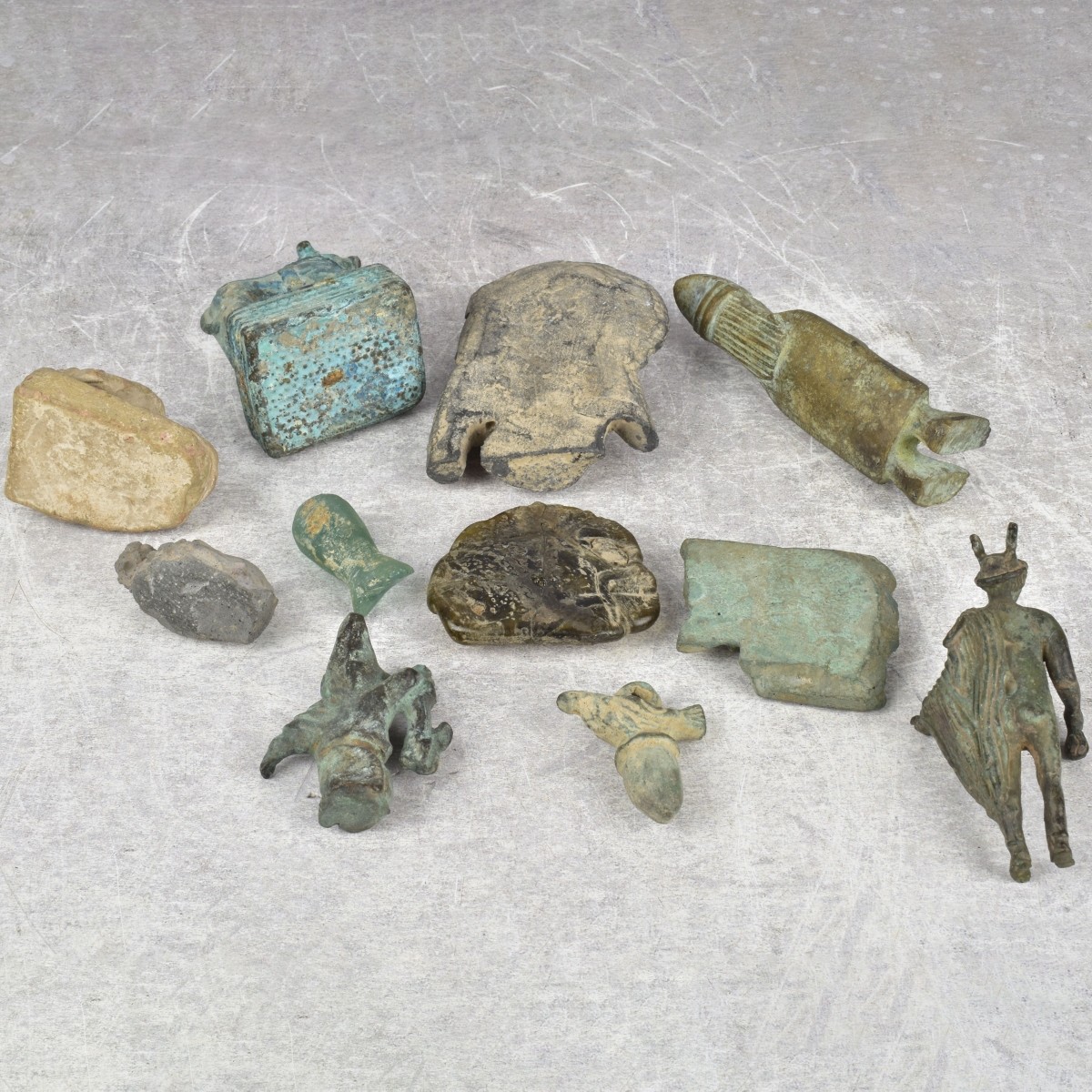 Antique Bronze/Stone/Glass Articles