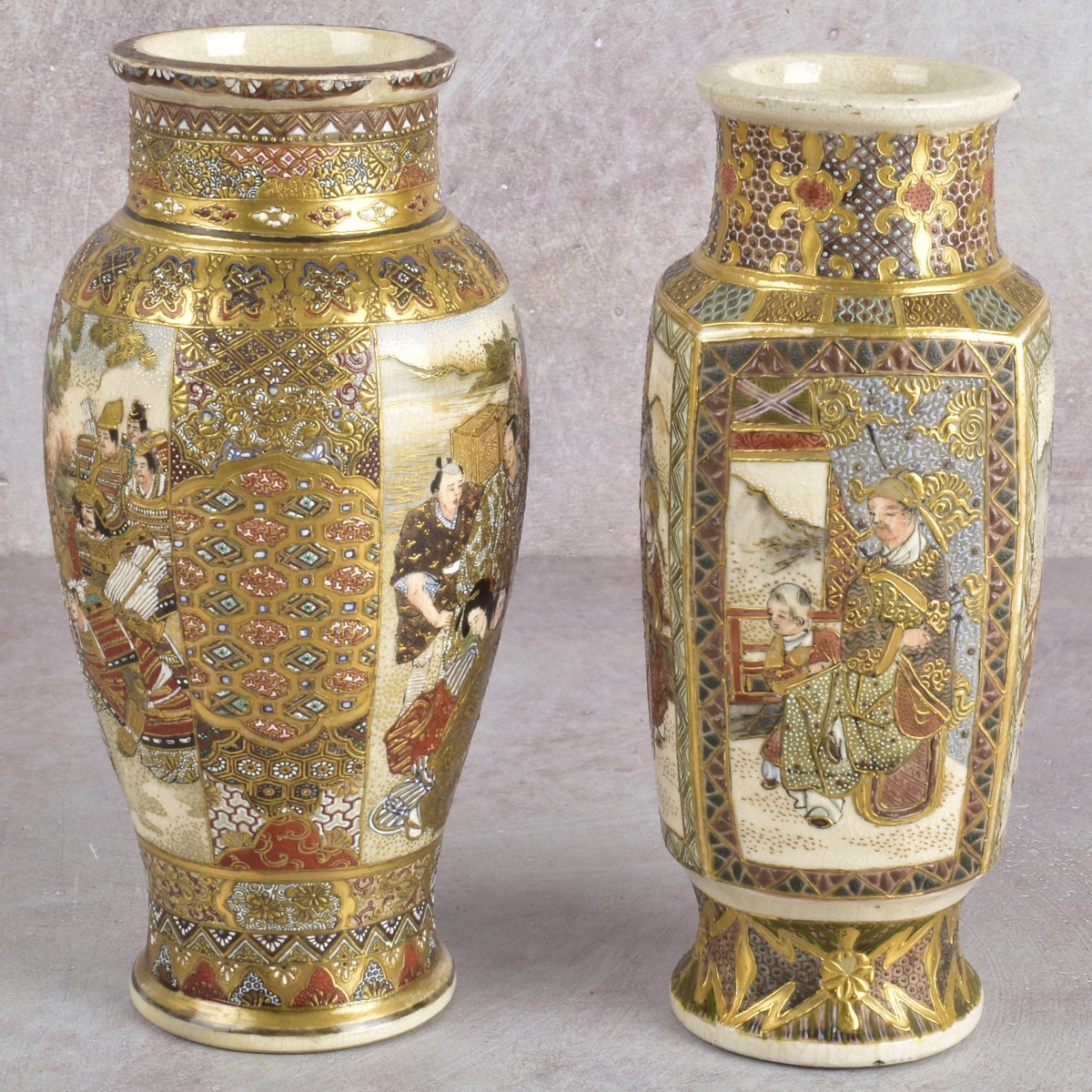 Japanese Satsuma Vases