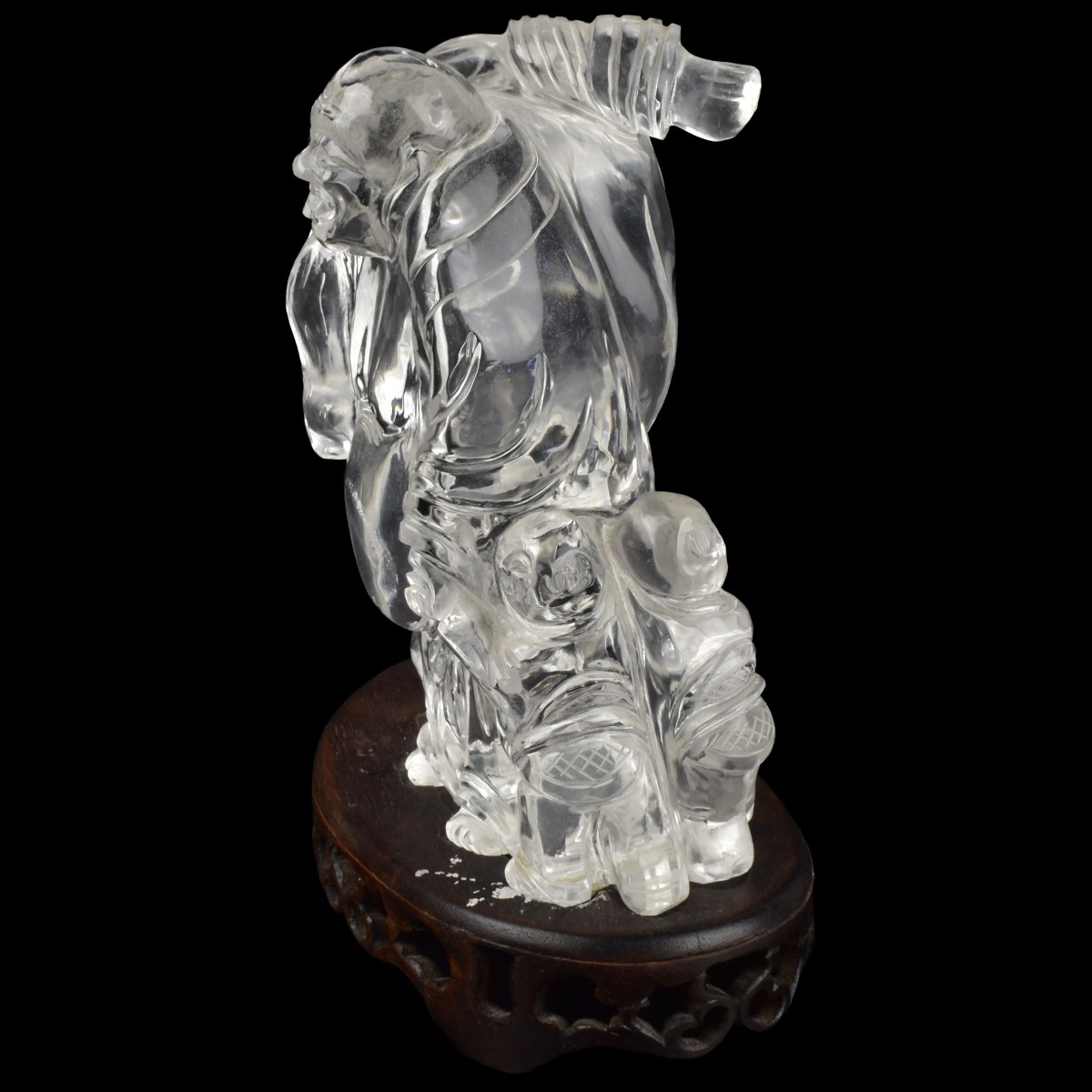 Rock Crystal Group of a Buddha