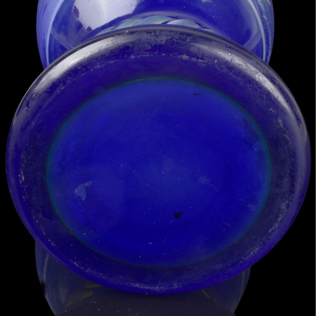 Cameo Cobalt Blue Glass