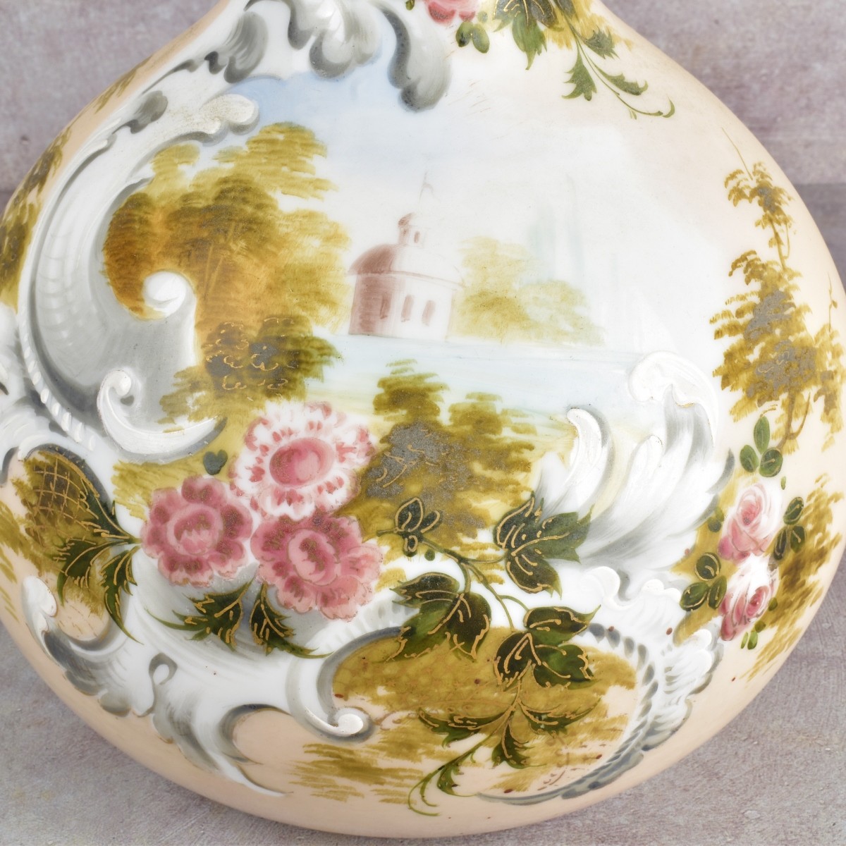 Antique Hand Painted Vase