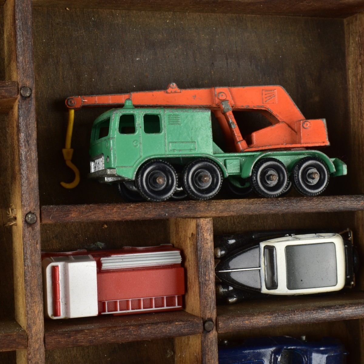 Antique Linotype Tray & Miniatures