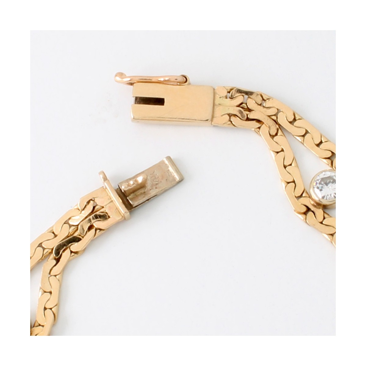 Diamond and 14K Bracelet