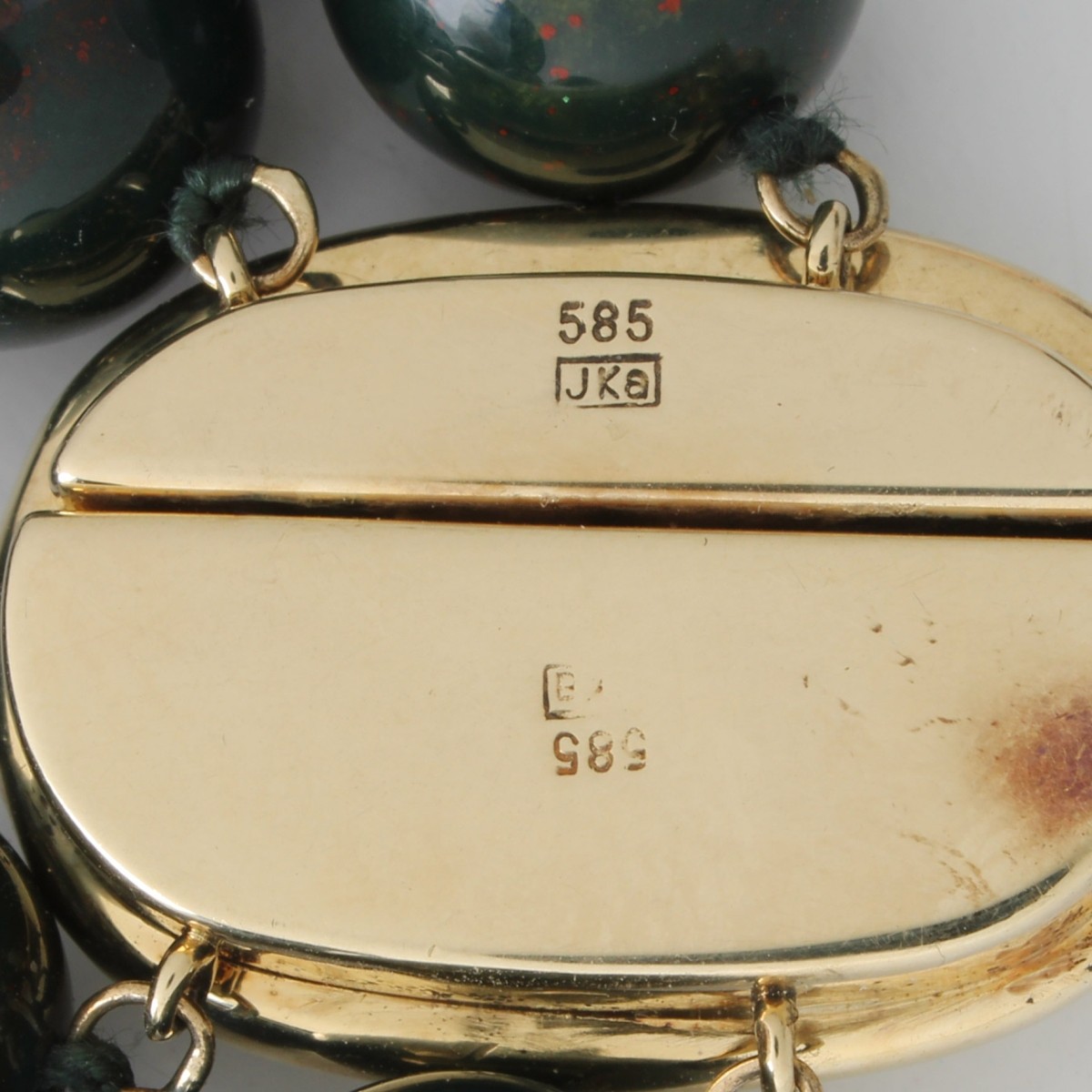 Bloodstone, Diamond and 14K Necklace