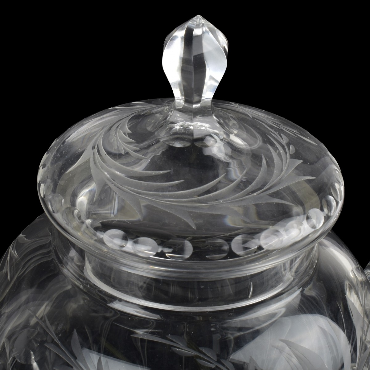 Antique Cut Glass Teapot