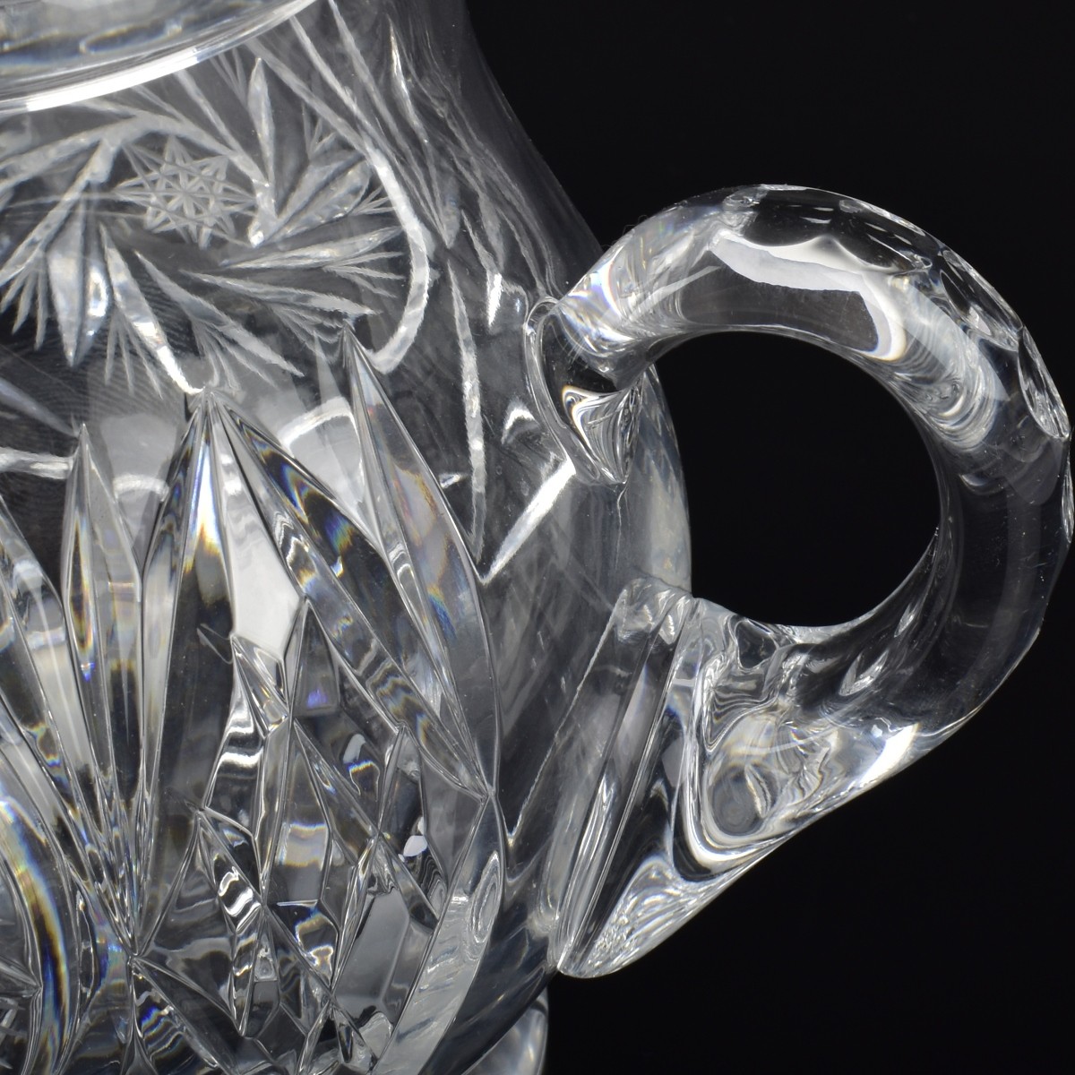 Antique Cut Glass Teapot