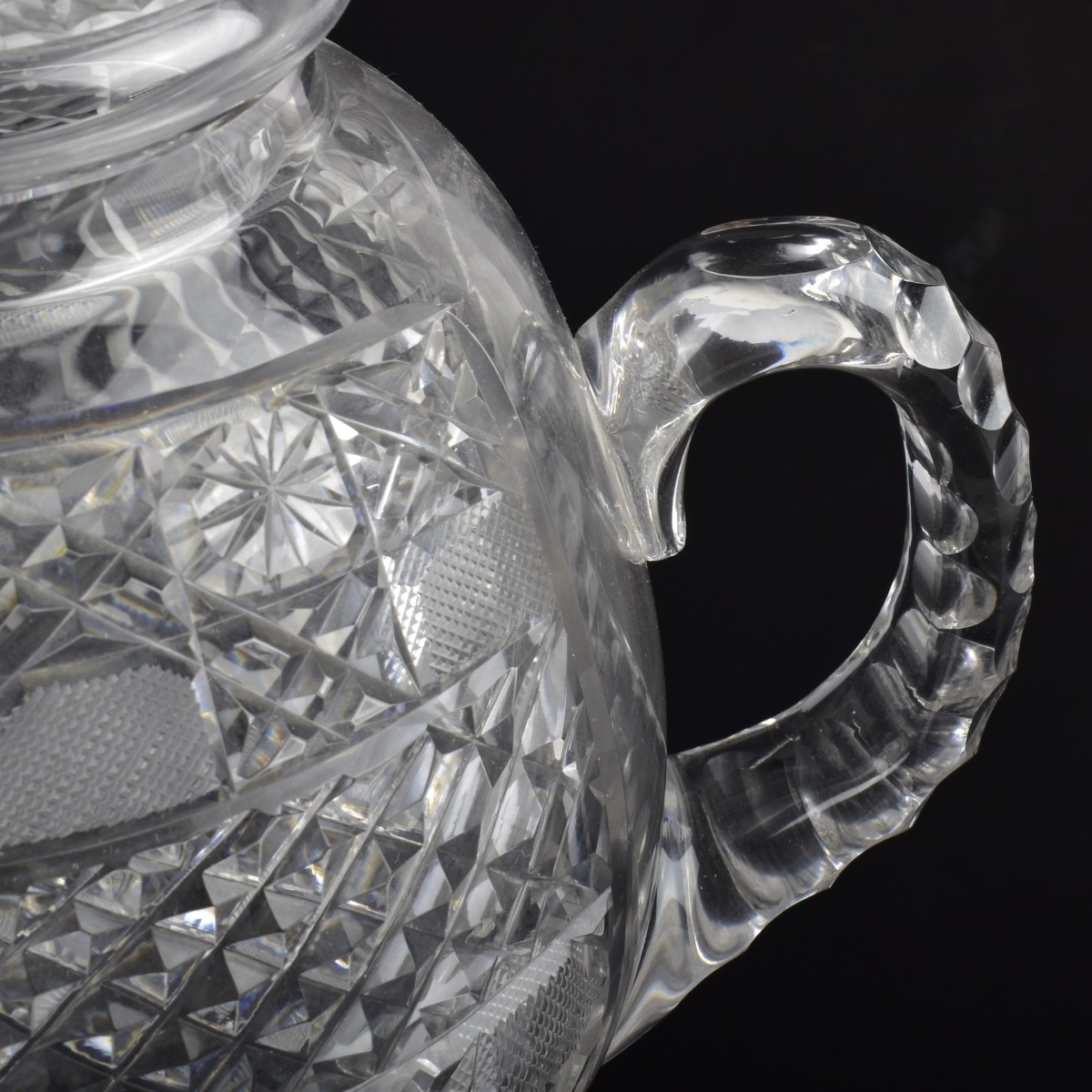 Antique Cut Glass Teapot
