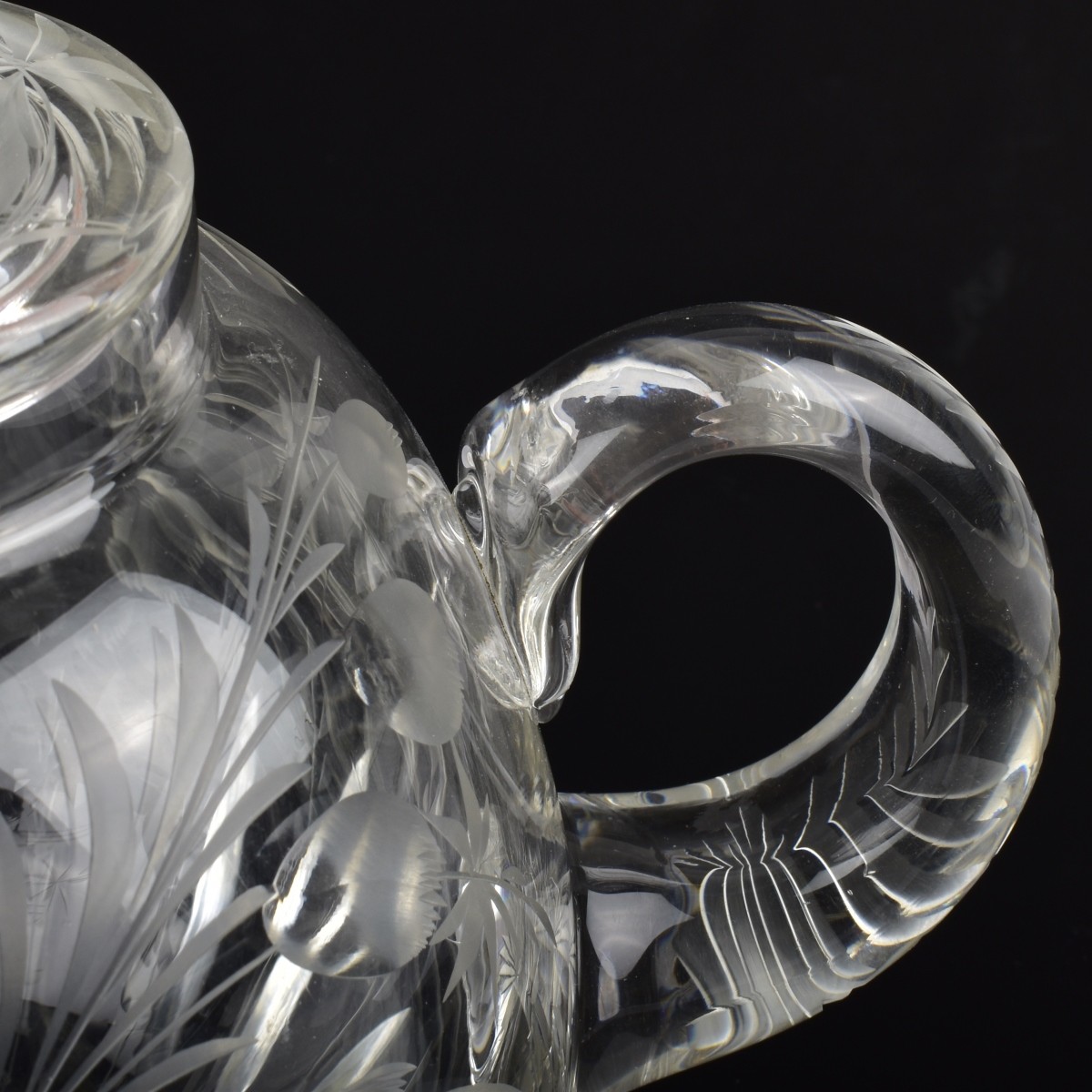 Antique Cut Glass Teapot