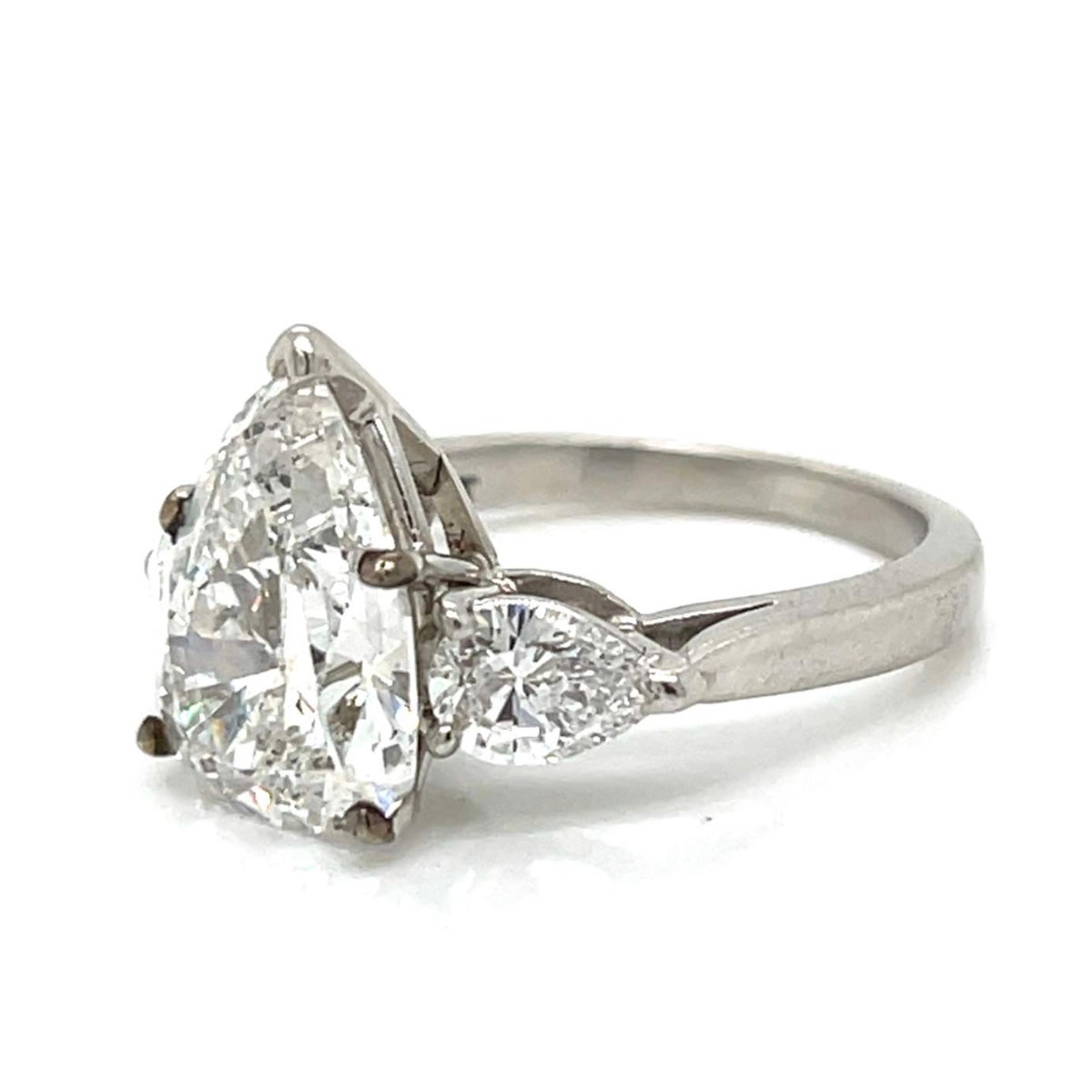 GIA Diamond and Platinum Ring