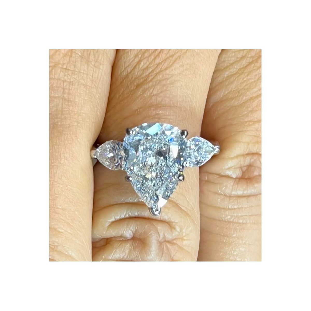 GIA Diamond and Platinum Ring