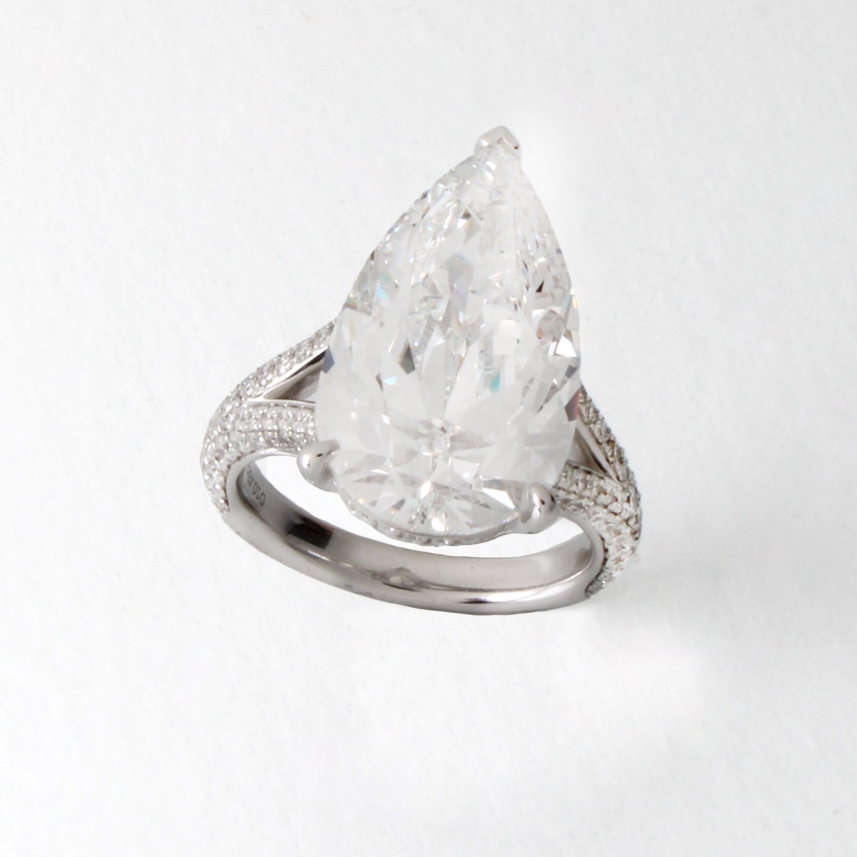 GIA 10.43ct Diamond and 18K Ring