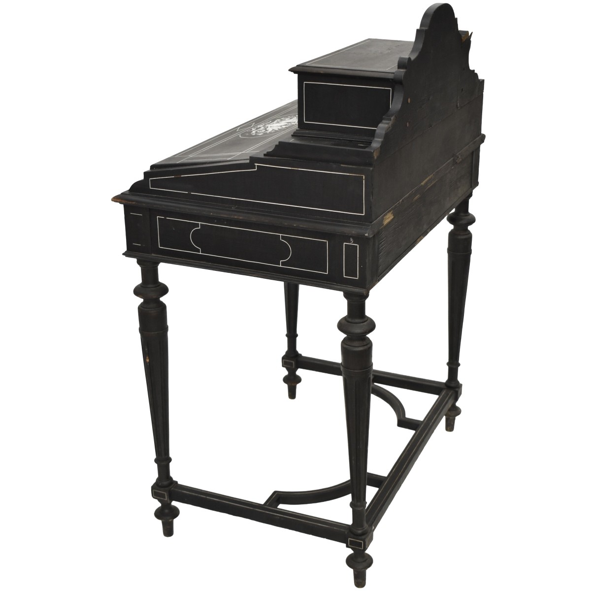 19th Century Ebonized Inlaid Cabinet