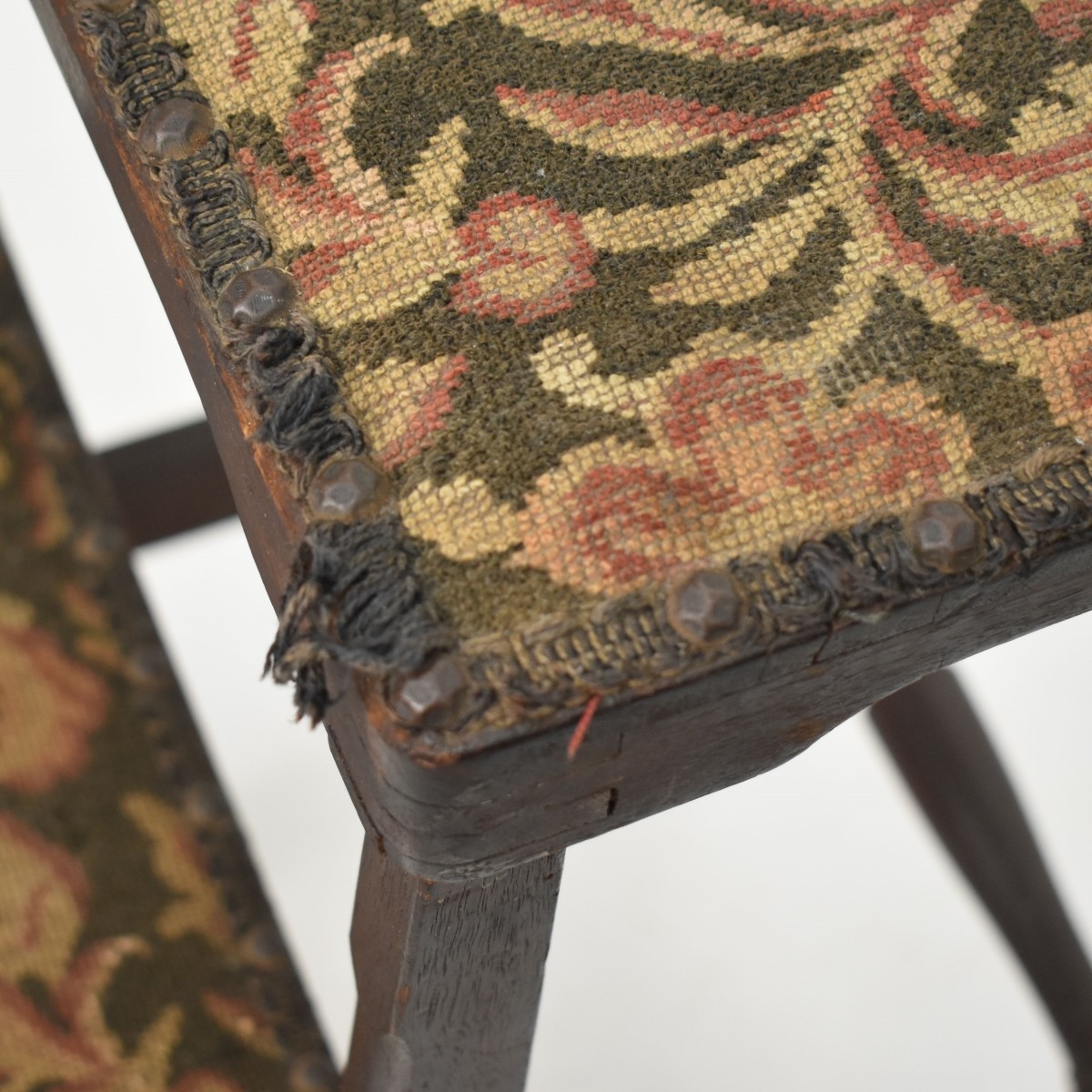 Antique Wooden Library Step Ladder