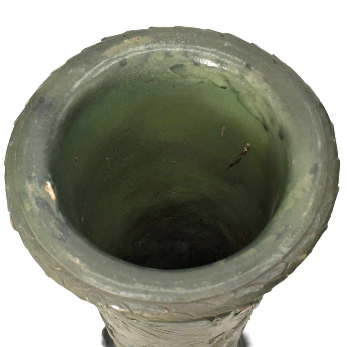 Antique Terra Cotta Umbrella Stand