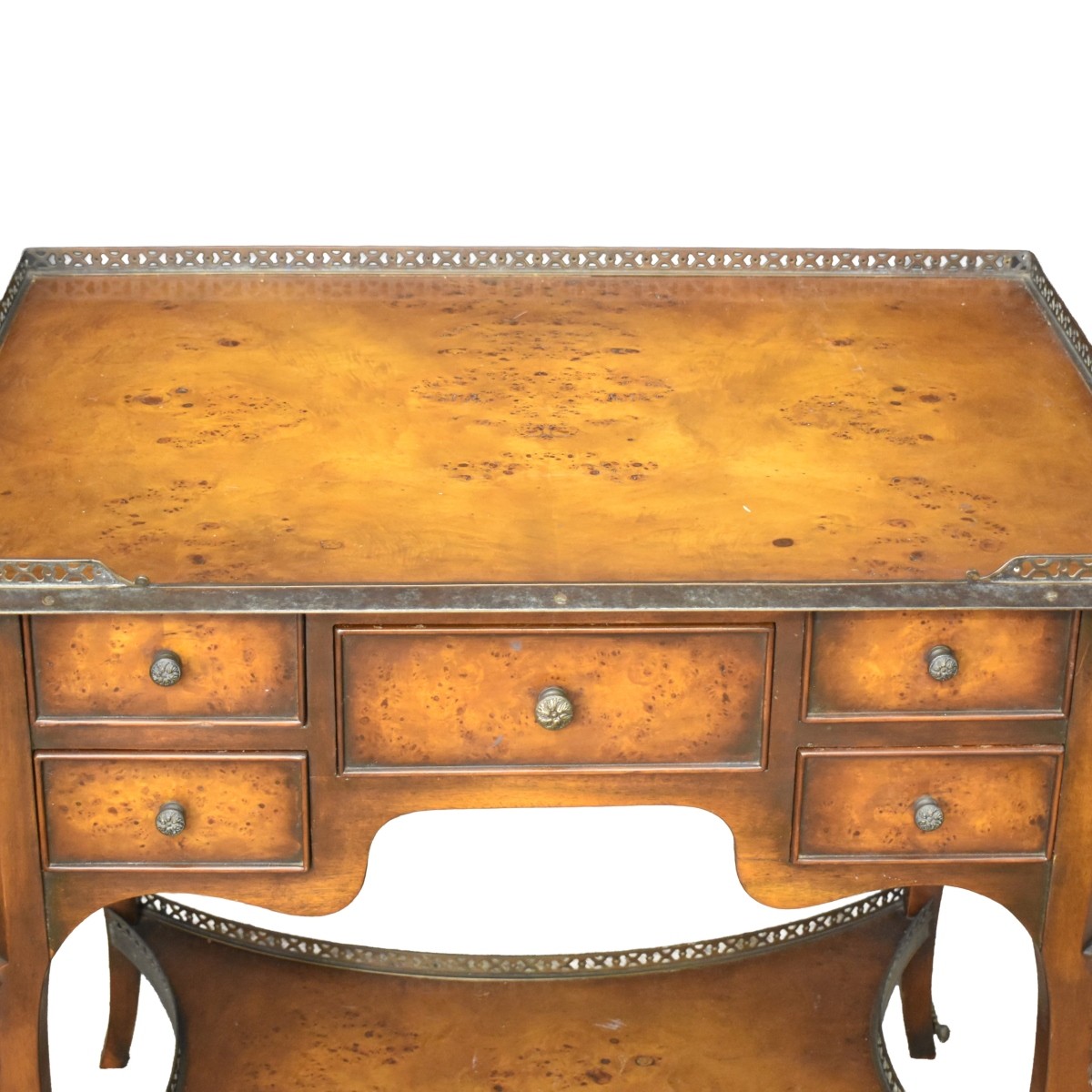 Burl Wood Gallery Table