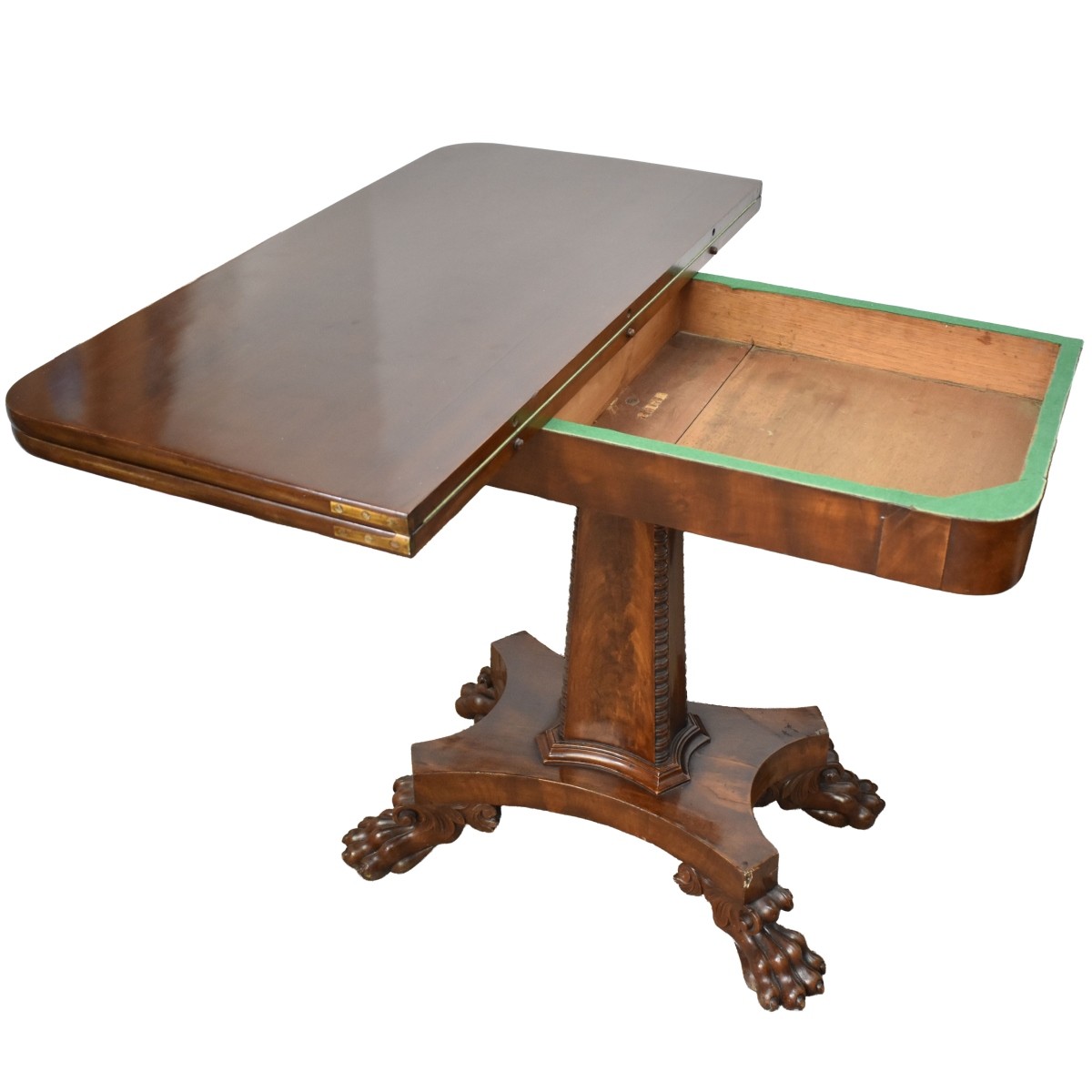 American Federal Mahogany Game Table