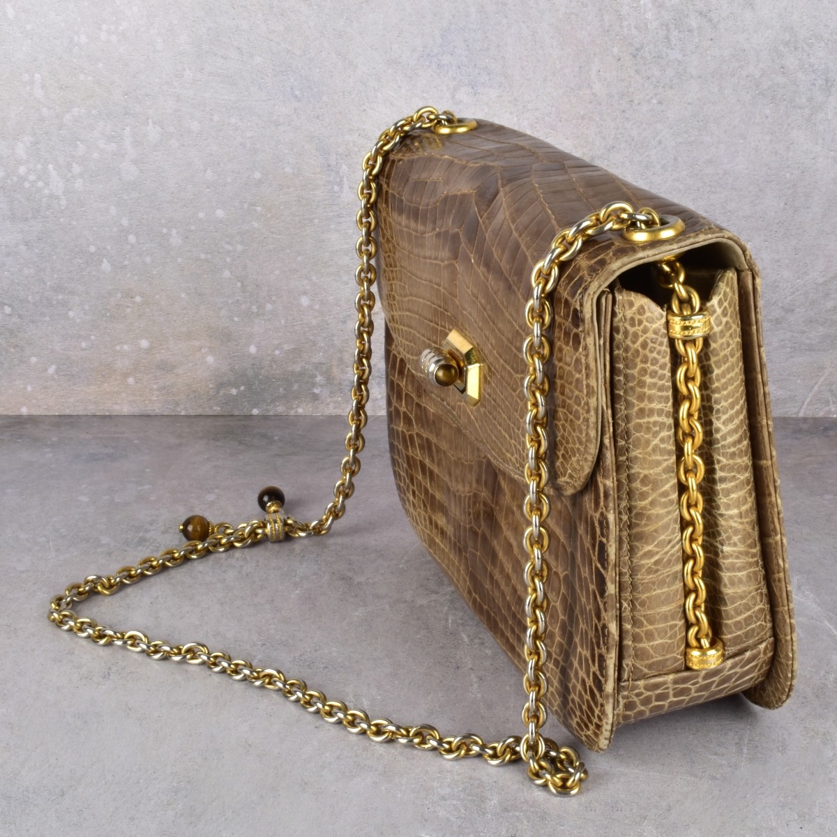 Vintage Gucci Crocodile Flap Purse