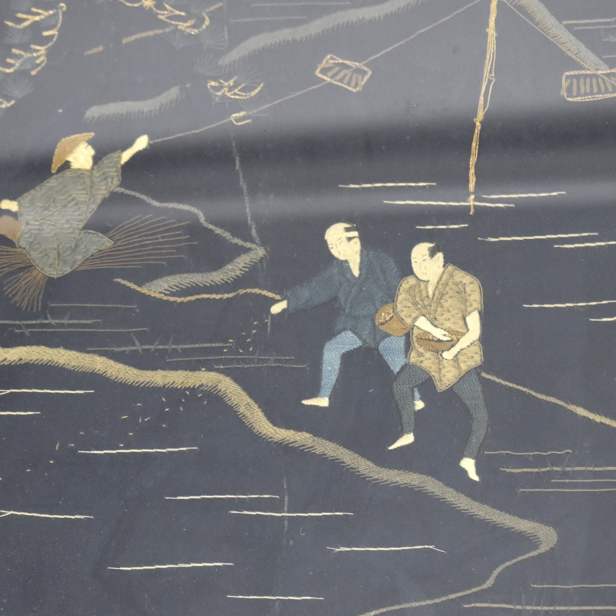 Chinese Silk Embroidered Scene