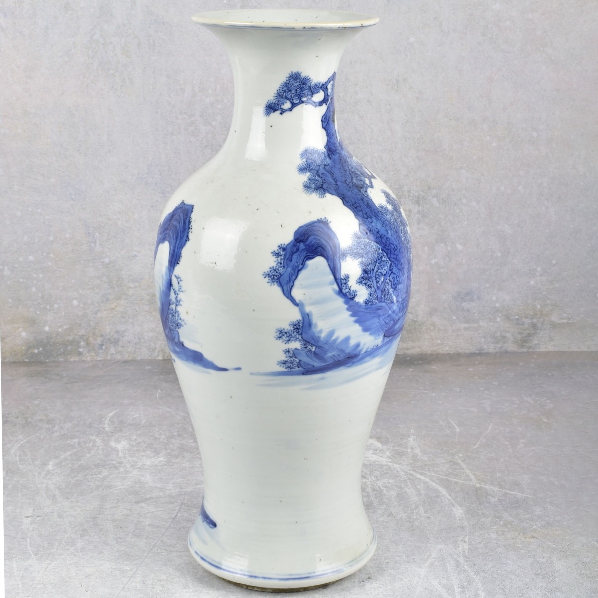 19th C. Chinese Blue and White Porcelain Vase
