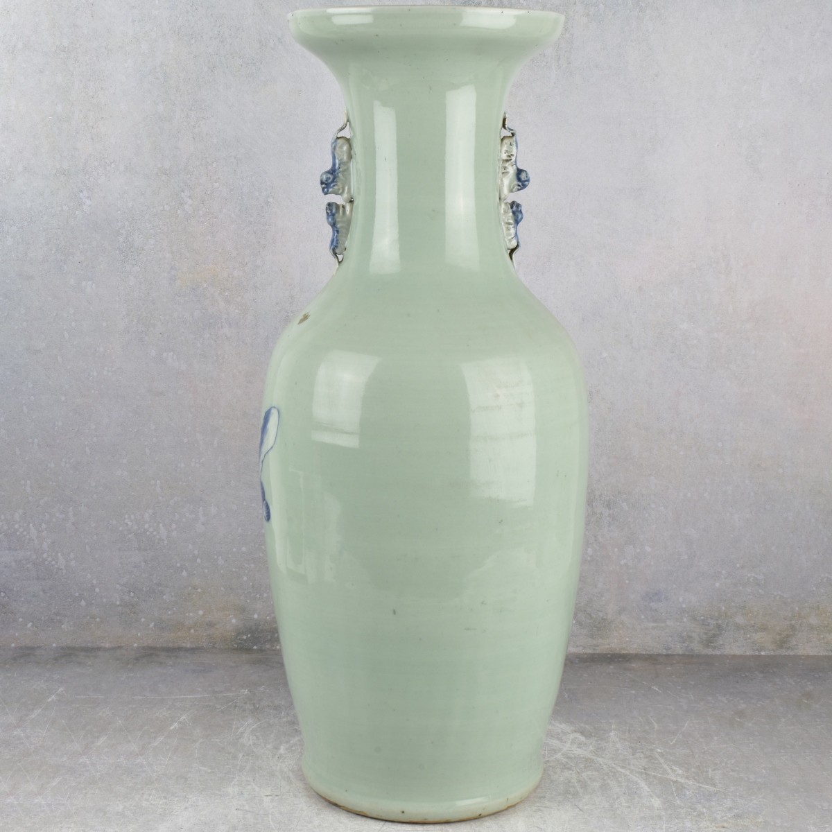Large Vintage Chinese Blue and White Vase
