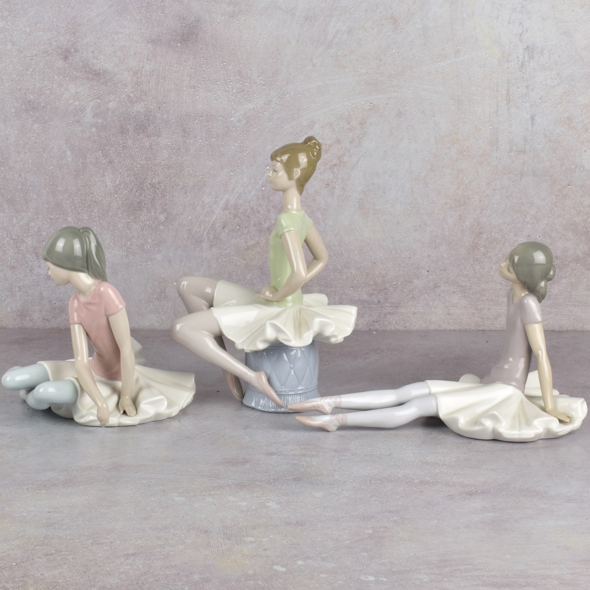 Lladro Spain Gloss Porcelain Sculptures