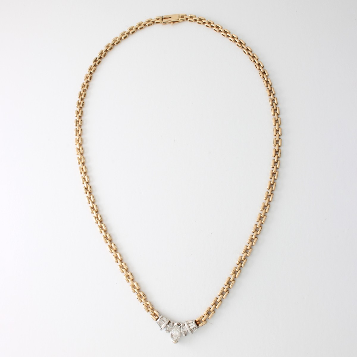 Diamond and 14K Necklace