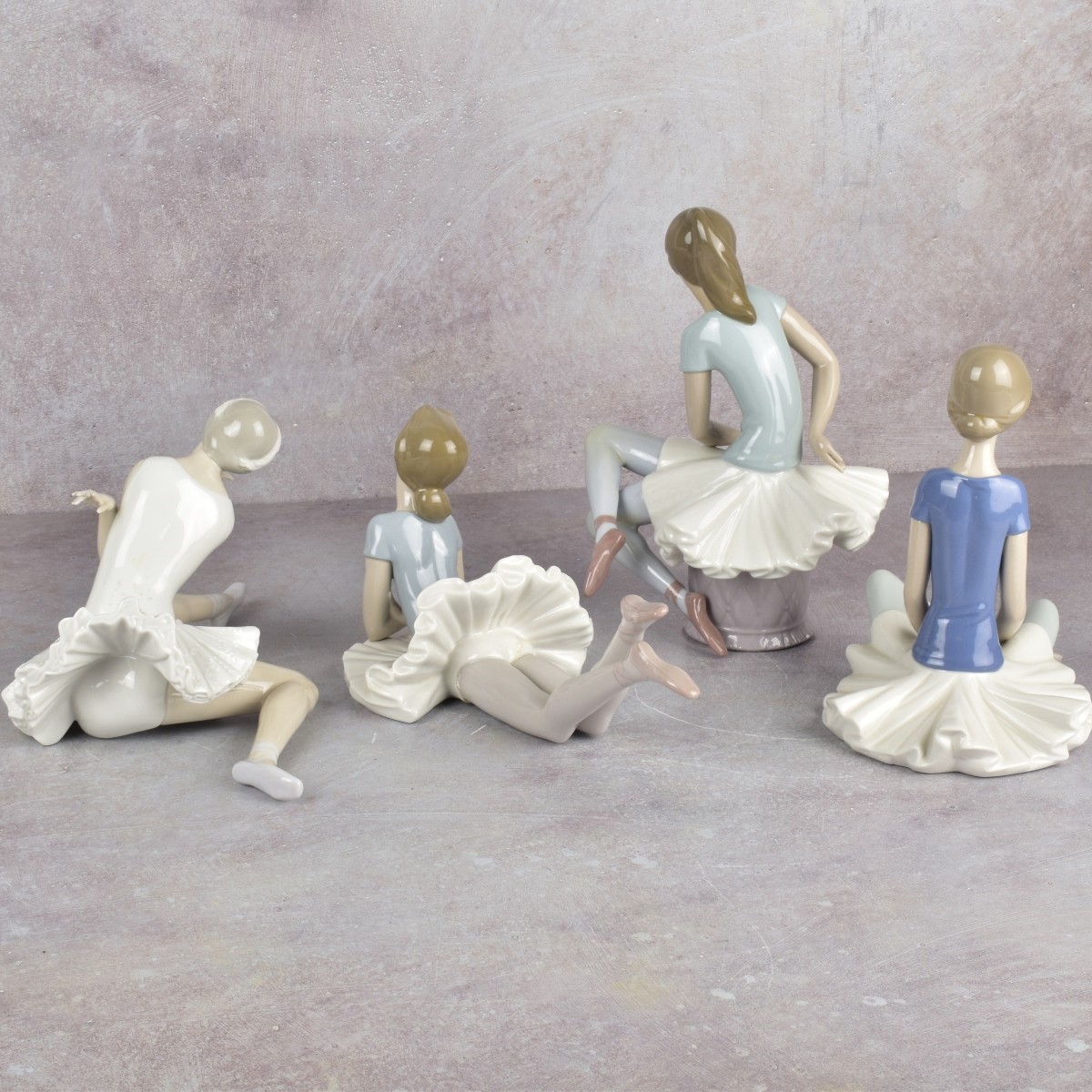 Lladro Spain Gloss Porcelain Sculptures