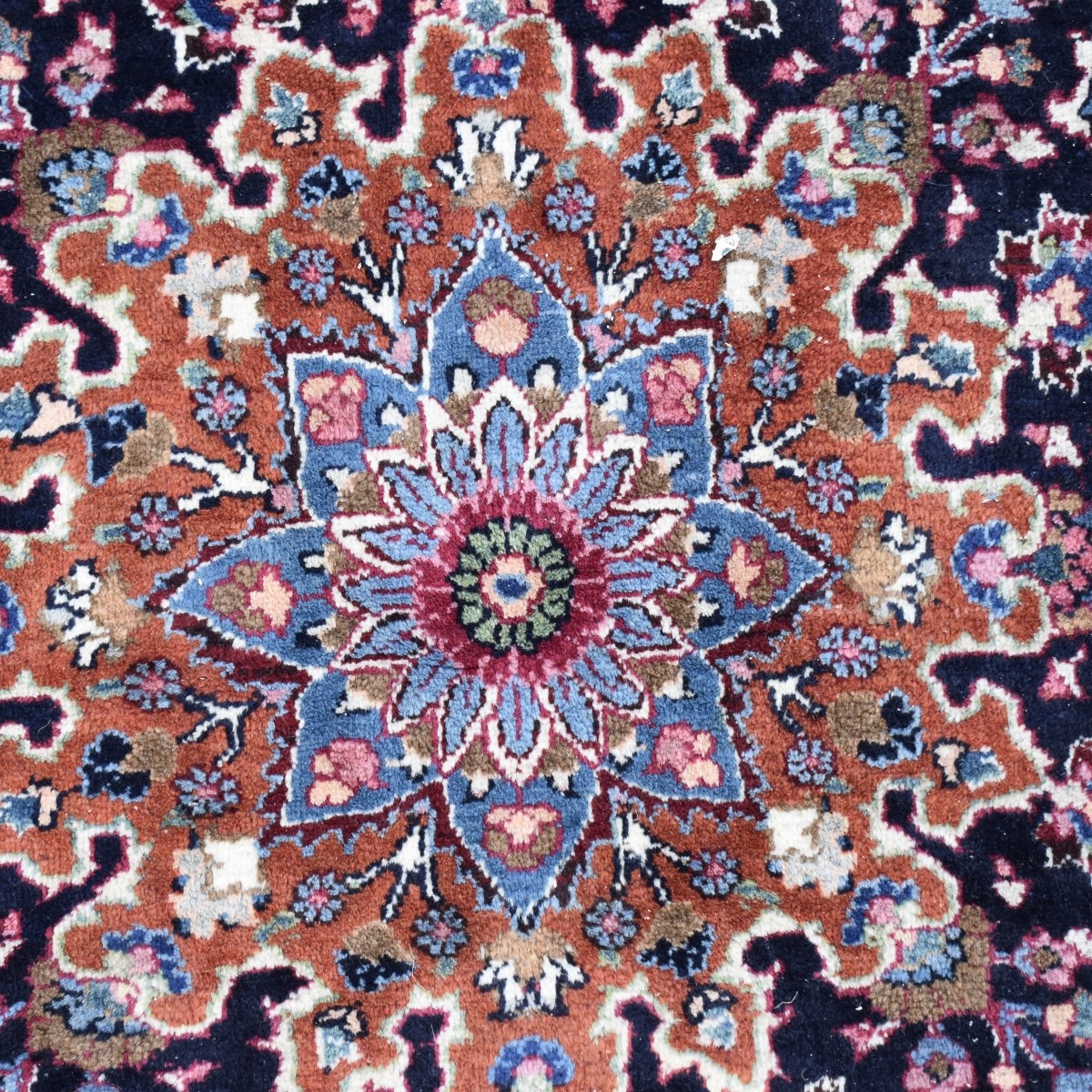Semi-antique Persian Heriz Wool Rug