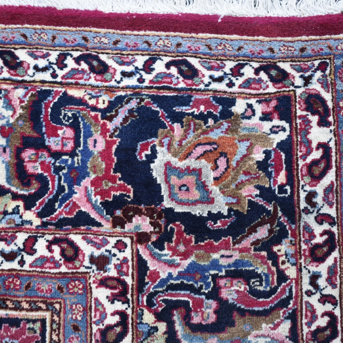 Semi-antique Persian Heriz Wool Rug