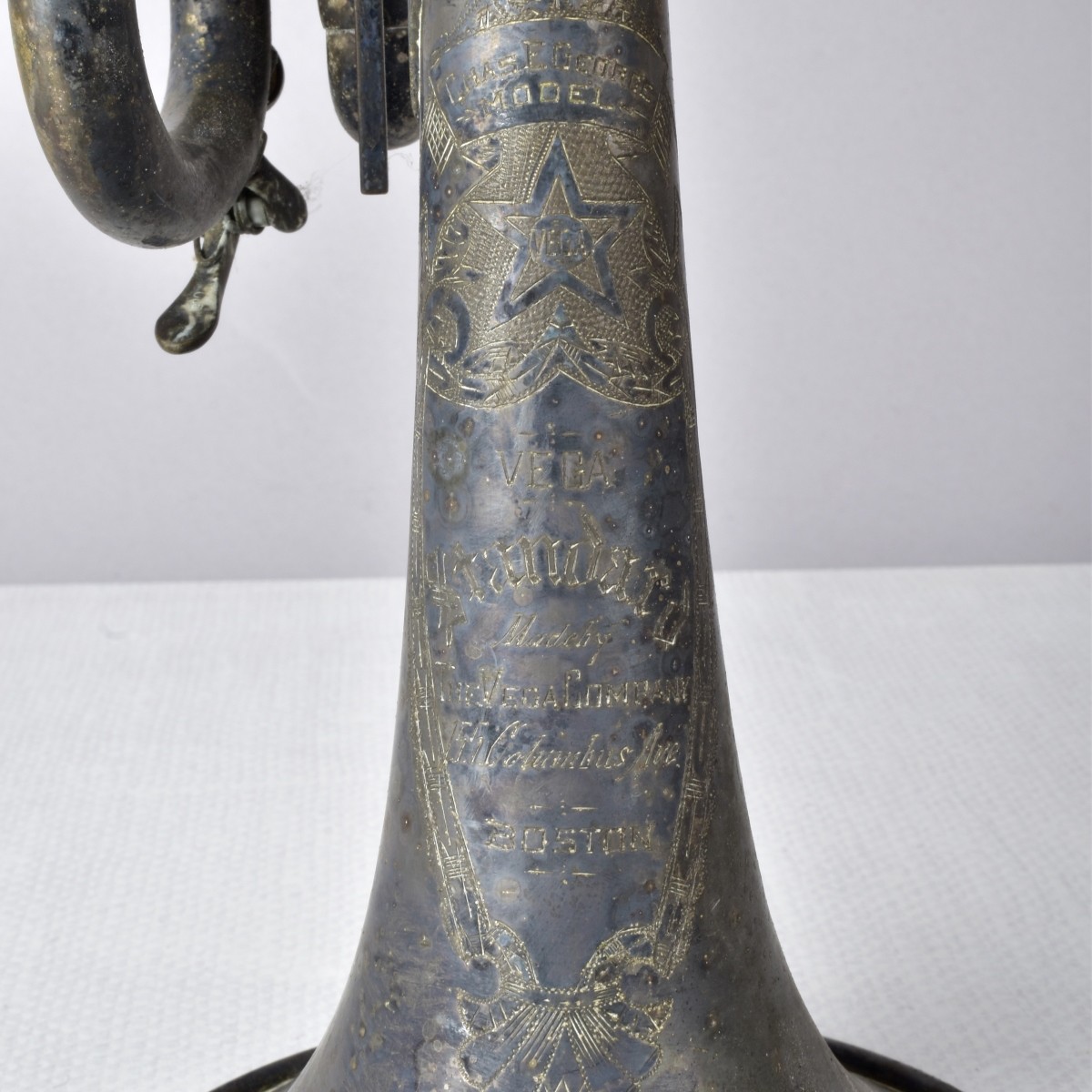 Silver Plate Trumpet with Case