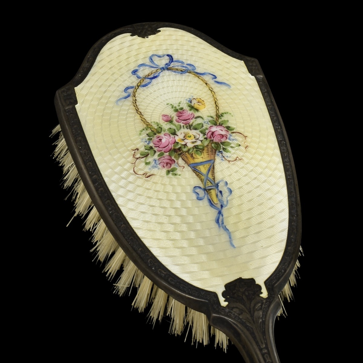 Guilloche Enamel & Sterling Silver