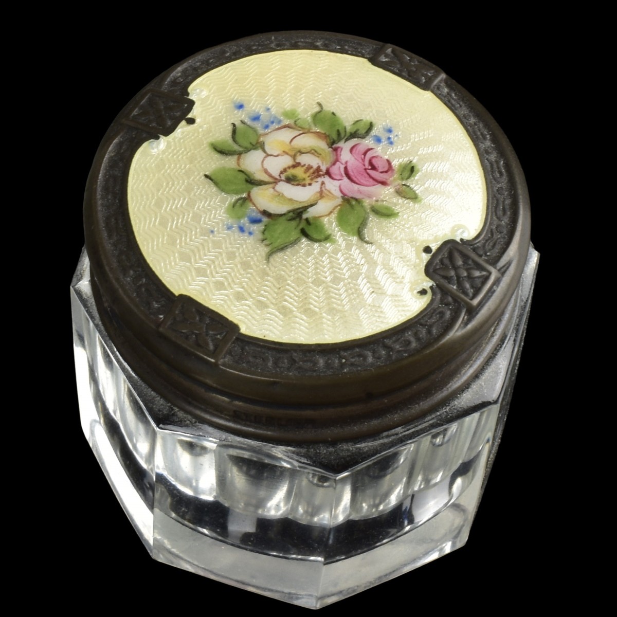 Guilloche Enamel & Sterling Silver