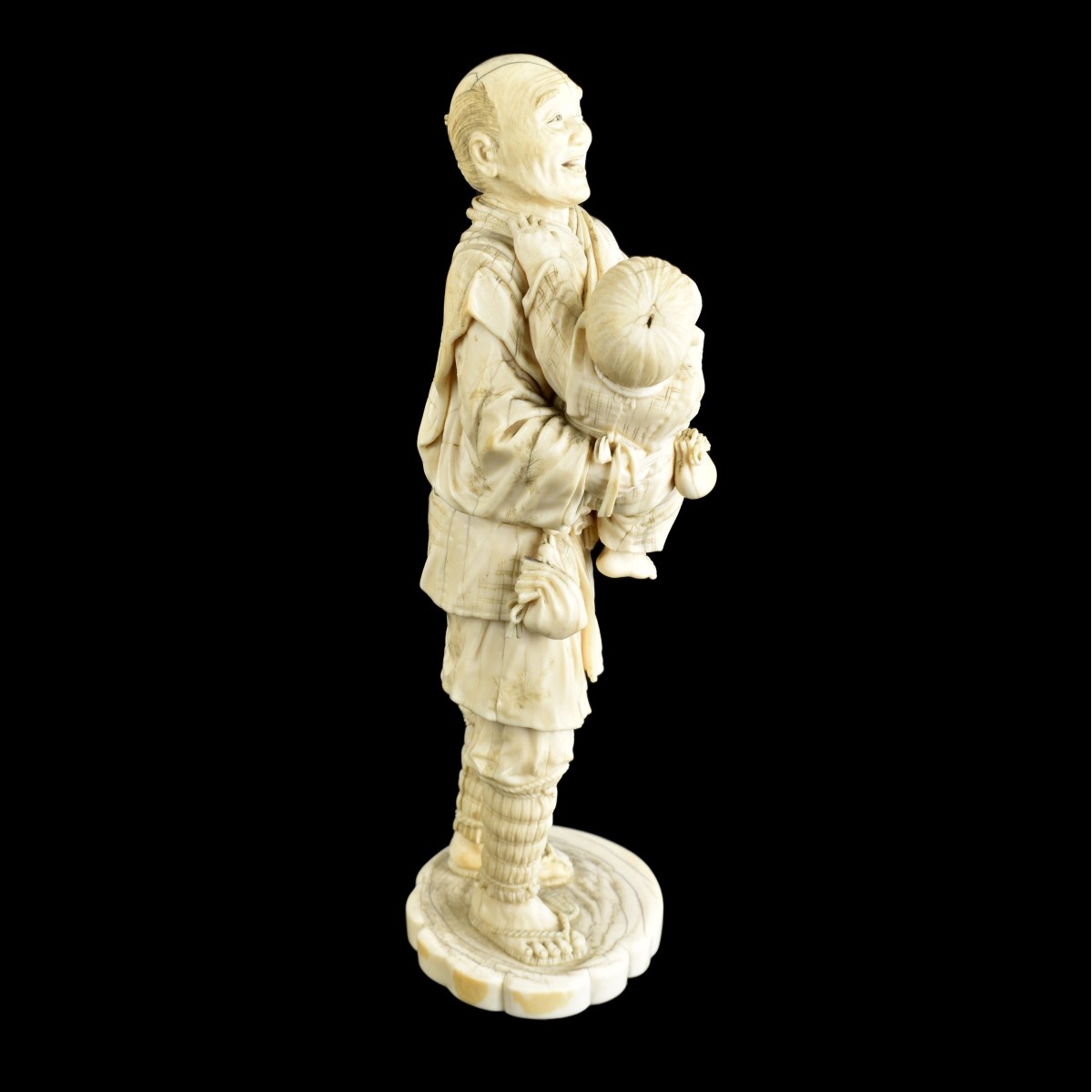 Antique Japanese Carved Figurine