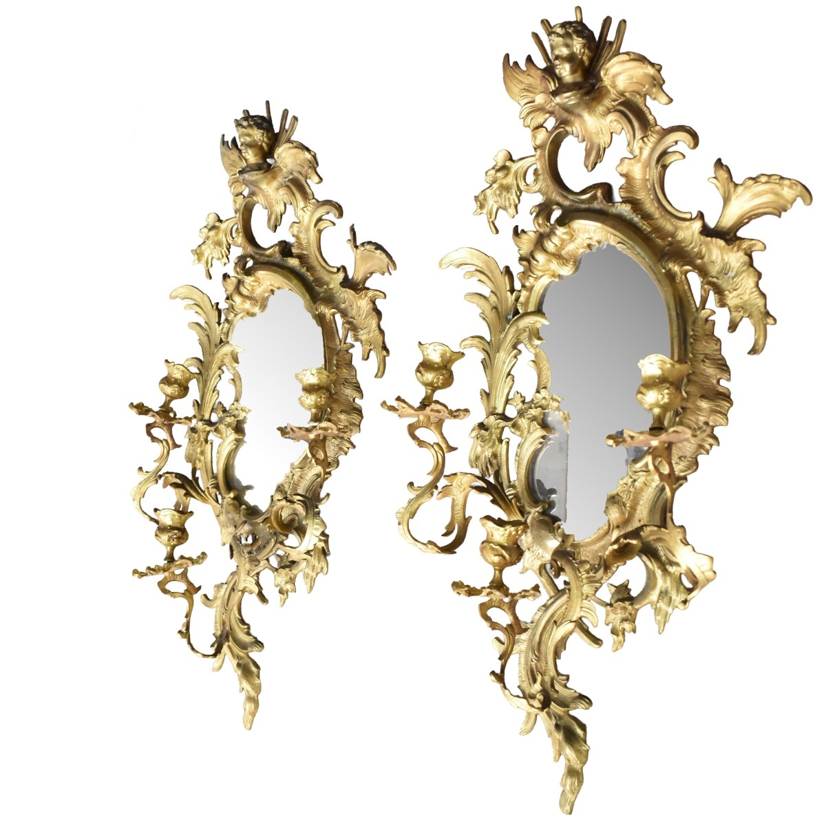 Georgian English Rococo Style Sconces