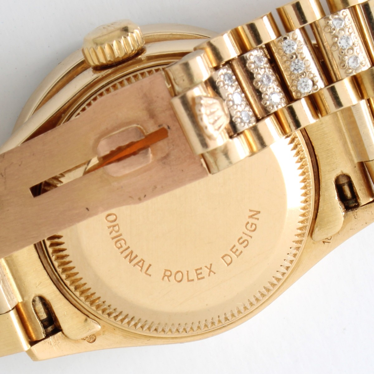 Lady's Rolex Diamond and 18K Watch