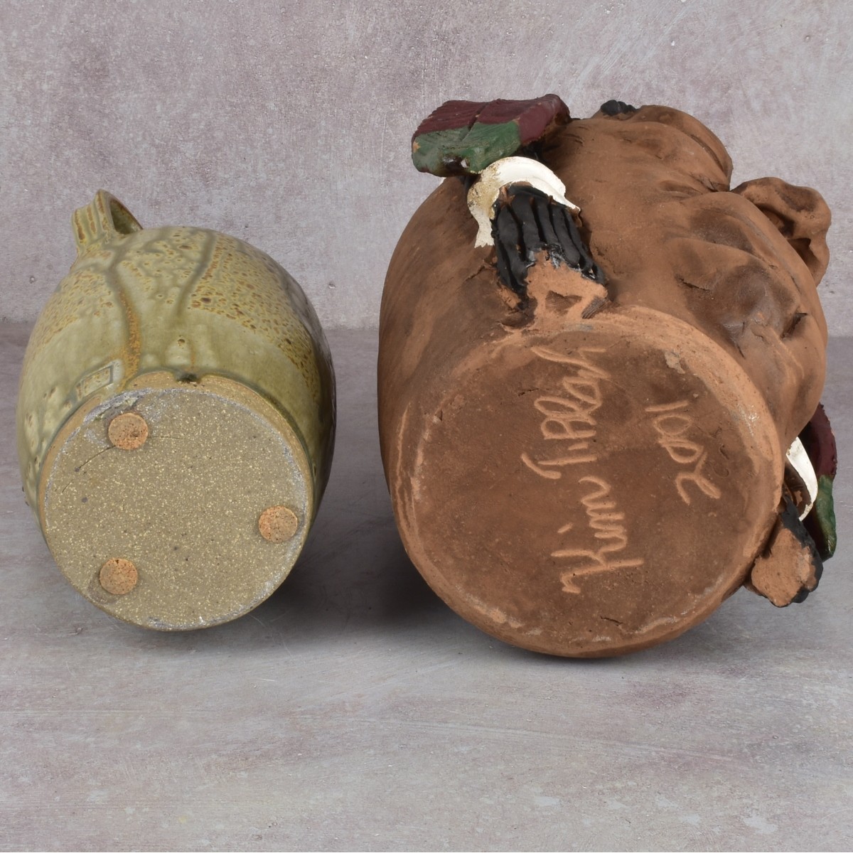 American Pottery Folk Art Face Jugs