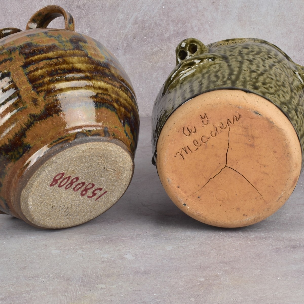 American Pottery Folk Art Face Jugs