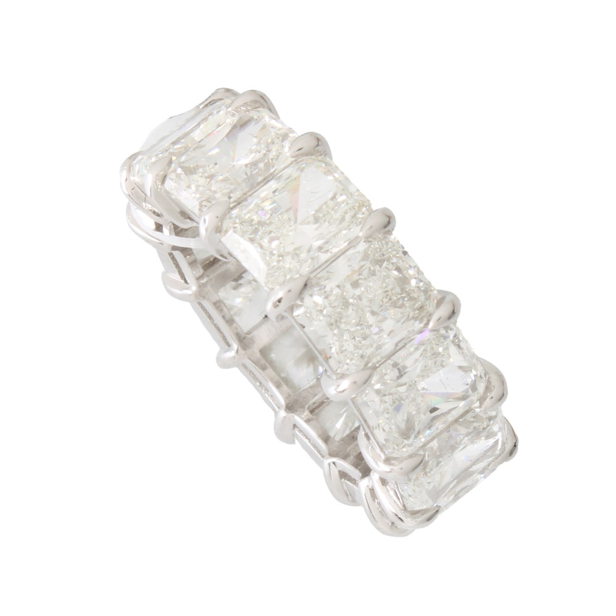 GIA 13.07ct Diamond and 18K Ring